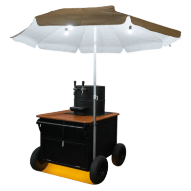 food cart de chope modelo